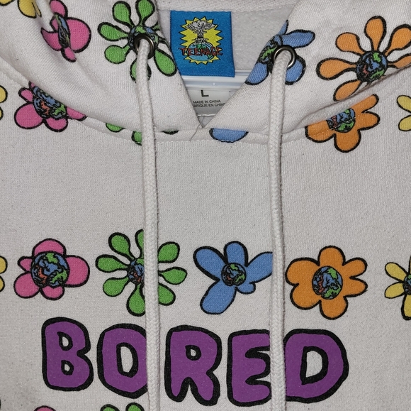 TEENAGE Bored Flowers Hoodie - Picture 2 of 2